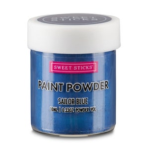 Pintura en polvo comestible Sweet Sticks - Azul marinero (descontinuado)