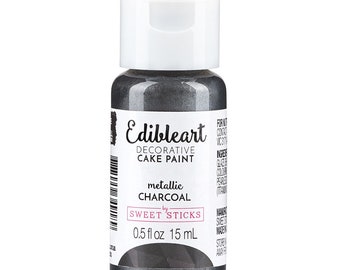 Sweet Sticks Metallic Charcoal 15mL Edible Paint