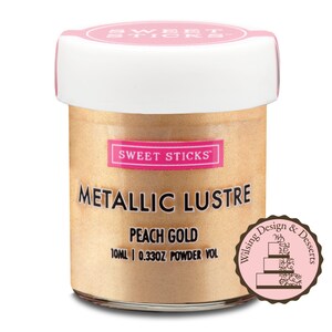 Lustre Peach Gold Sweet Sticks Luster Dust