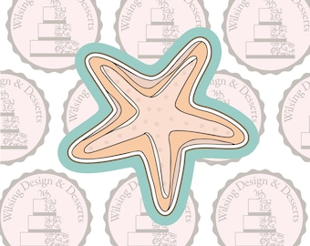 3D Printed Starfish Cookie Cutter – Ocean Theme Coastal Baking Tool