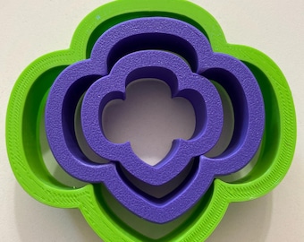 Trefoil Cookie Cutter Set – Layered Sizes for Baking