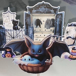 Scary Baby Shower, Little Boo is Almost Due, Baby Ghost Cake Topper