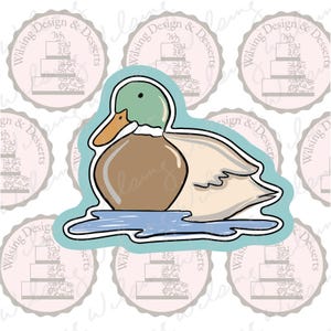 Mallard Duck Cookie Cutter, Duck Baby Shower