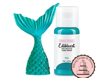 Pintura comestible Sweet Sticks color turquesa, 15 ml - caducidad 26/7