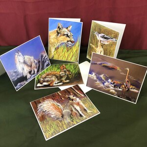 carte de souhait, reproduction de pastel, série peinture animalière