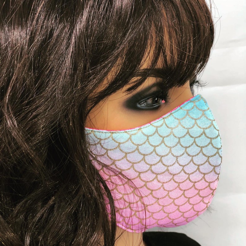 Mermaid Face Mask. Etsy