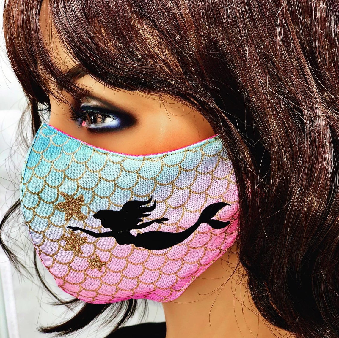Mermaid Face Mask. Etsy