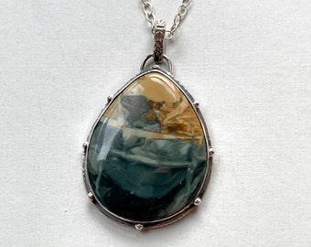 Morrisonite Jasper Sterling Silver Necklace