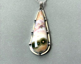 Ocean Jasper Sterling Silver Necklace