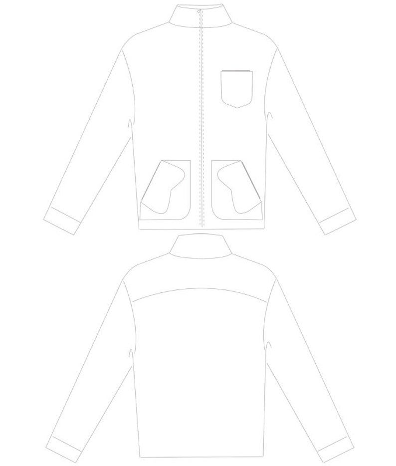 Sewing Pattern Women for The Jacket Mimi by Cut Patterns Paper Cut Pattern