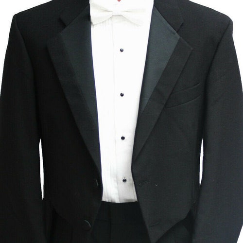 Tailcoat Men's Rare PERRY ELLIS Black Double Button Very - Etsy