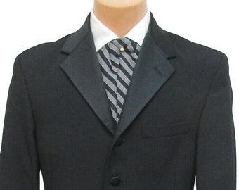 Men's Black 5 Button Western frock Duster Really Long Wool Coat all sizes