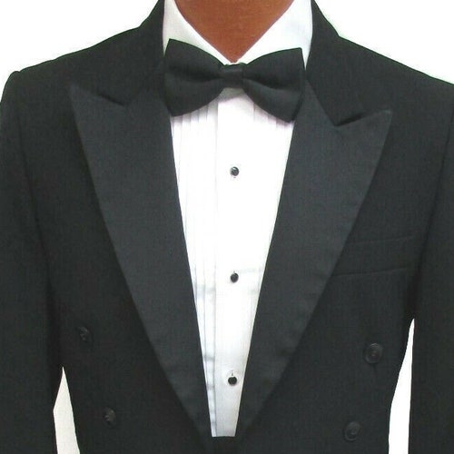 Chaps Black Peak Tailcoat Very Nice Men's Tuxedo Tails - Etsy