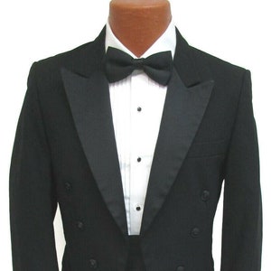 Chaps Black Peak Tailcoat Very Nice Men's Tuxedo Tails - Etsy