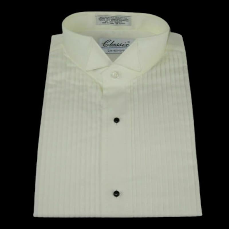 Pleated collar shirt