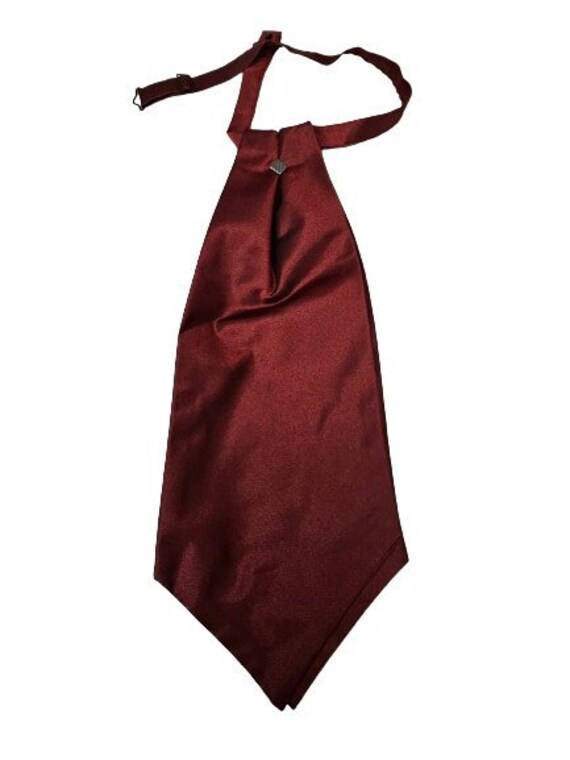 Men's New Vintage Burgundy / Wine Cravat Vintage … - image 1