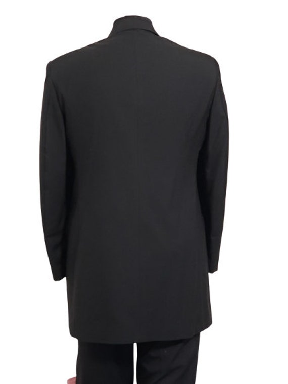 Men's 7 Button Black Frock Victorian Caroler Tuxedo Coat