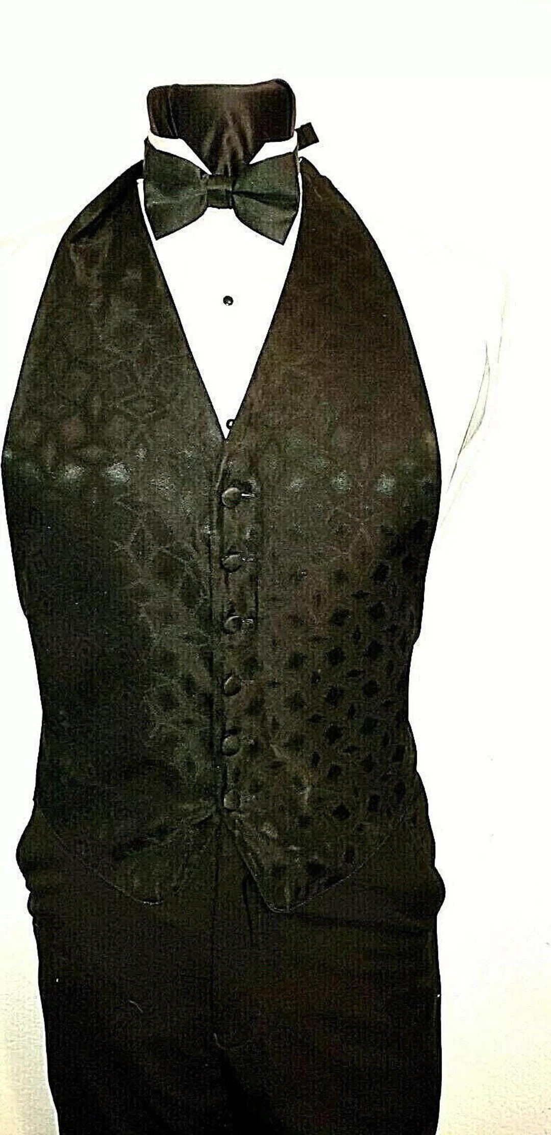 Striped Satin Tuxedo Vest main image 0