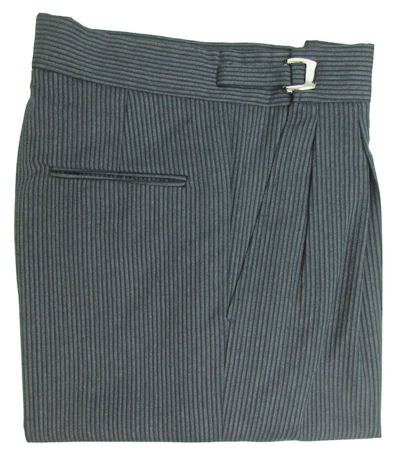 Men's Hickory striped Black Gray Tuxedo Cutaway W… - image 4