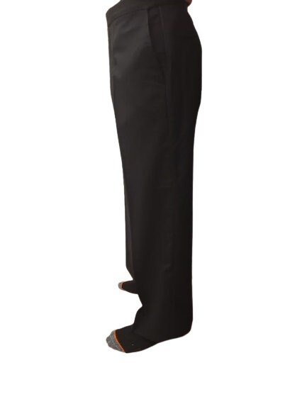 パンツ 60s Vintage 2tuck Wide Black Trousers Men's Black Vintage Tuxedo Pants Very Wide Leg All Sizes