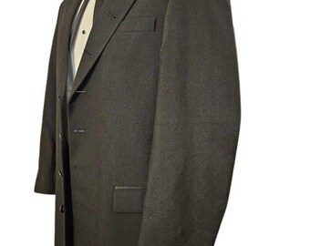 Vintage Men's 7 Button Black Frock Victorian Caroler Tuxedo