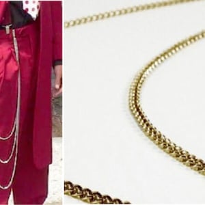 New Gold Triple Zoot Suit Chain Gangster Swing Nice Quality Chains are 30&quot;40&quot;48&quot;