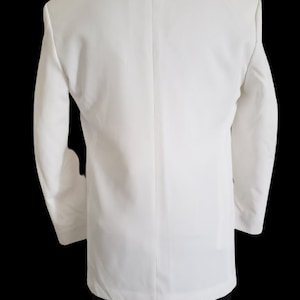 Best Quality Pure Snow White Mandarin Collar Tuxedo Suit Light Weight Soft Fabric main image 1