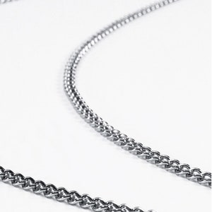 NEW Double loop Really nice Silver tone Zoot Suit chain