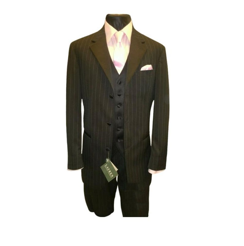 Ralph Lauren Black Pinstripe Suit All Sizes - Etsy