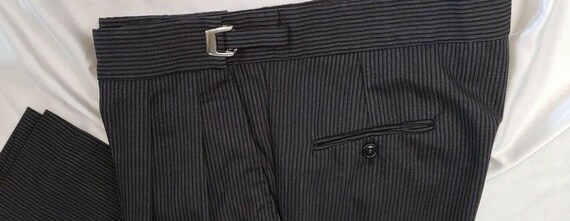 Men's Hickory striped Black Gray Tuxedo Cutaway W… - image 3