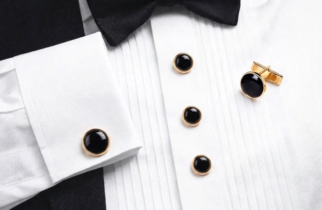 gold dress shirt buttons Men for Party wear sequin dress