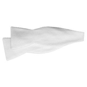New All Cotton White Pique bow tie adjustable self tie
