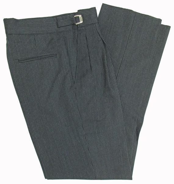 Men's Hickory striped Black Gray Tuxedo Cutaway W… - image 1
