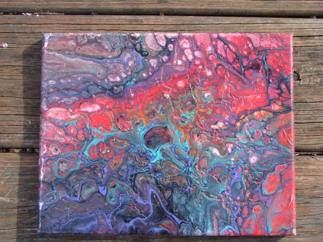 Painting Acrylic Painting Acrylic Pour Pour Painting Etsy Italia