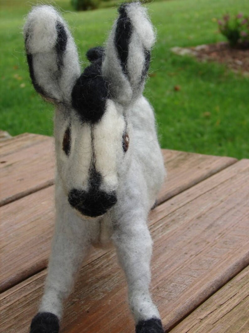 Needle Felted Donkey Felted Donkey Wool Donkey Donkey Etsy Australia