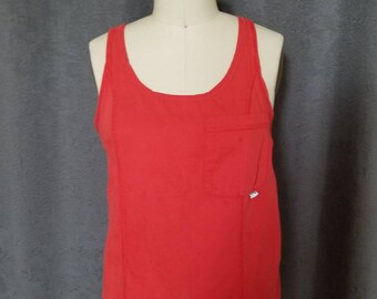 Vintage Georges Marciano para Guess Tejido Rojo Tank Top