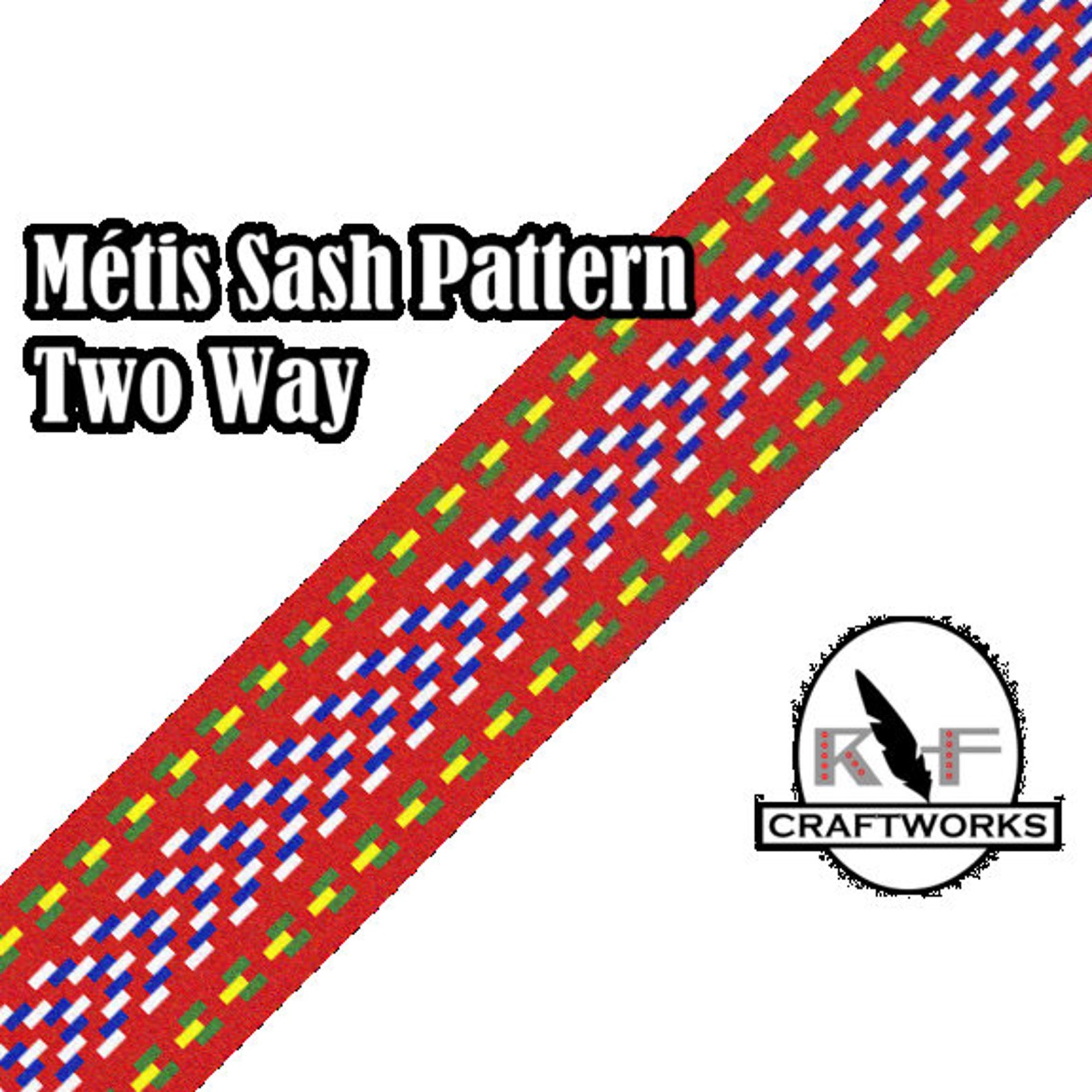 Loom Beading Pattern Two Way Métis Sash - Etsy