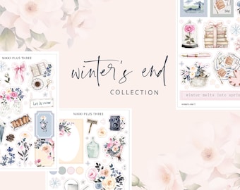 NEW Winter's End - Mini Journal Sticker Kit - Journal or Planner