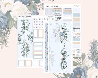 Enero de 2026 - Kit mensual Hobonichi Cousin - Mate premium - Lámina plateada