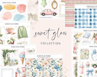 NUEVO Sweet Glow - Kit de pegatinas para diario o agenda