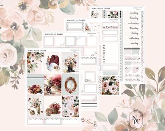 NUEVO Kit de pegatinas semanales Kissed By Autumn - Premium Matte - Lámina de oro rosa