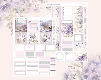 NEW Lavender Haze - Hobonichi Cousin - Foiled Weekly Sticker Kit - Light Gold Foil