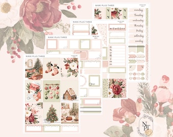 NEW Vintage Noel - Foiled Weekly Sticker Kit - Premium Matte - Light Gold Foil