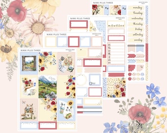 Mountain Mood - Foiled Weekly Sticker Kit - Premium Matte - Light Gold Foil