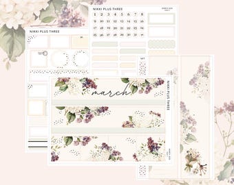 NEW March 2026 - Foiled Monthly Sticker Kit - Premium Matte - Light Gold Foil