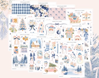 WhimsiWinter - Journal Sticker Kit - Journal or Planner