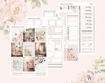 Spring Cottage - Foiled Weekly Sticker Kit - Premium Matte - Light Gold Foil