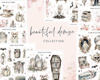 NEW Beautiful Demise - Mood Board Journal Sticker Kit - Journal or Planner