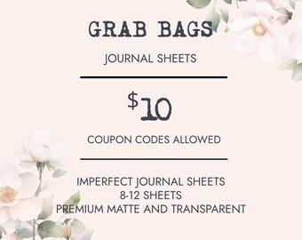 NEW - Grab Bags - Journal Sheets - Coupon Codes Allowed