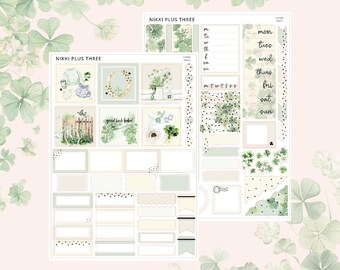 NEW Clover - Hobonichi Cousin - Foiled Weekly Sticker Kit - Light Gold Foil